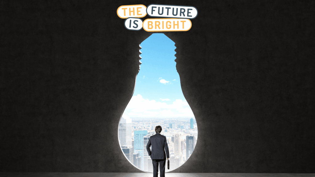 επενδύω στο μέλλον και χτίζω εμπιστοσύνη. future is bright - invest