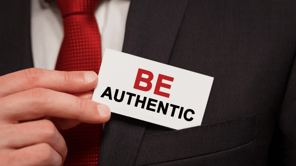 be authentic