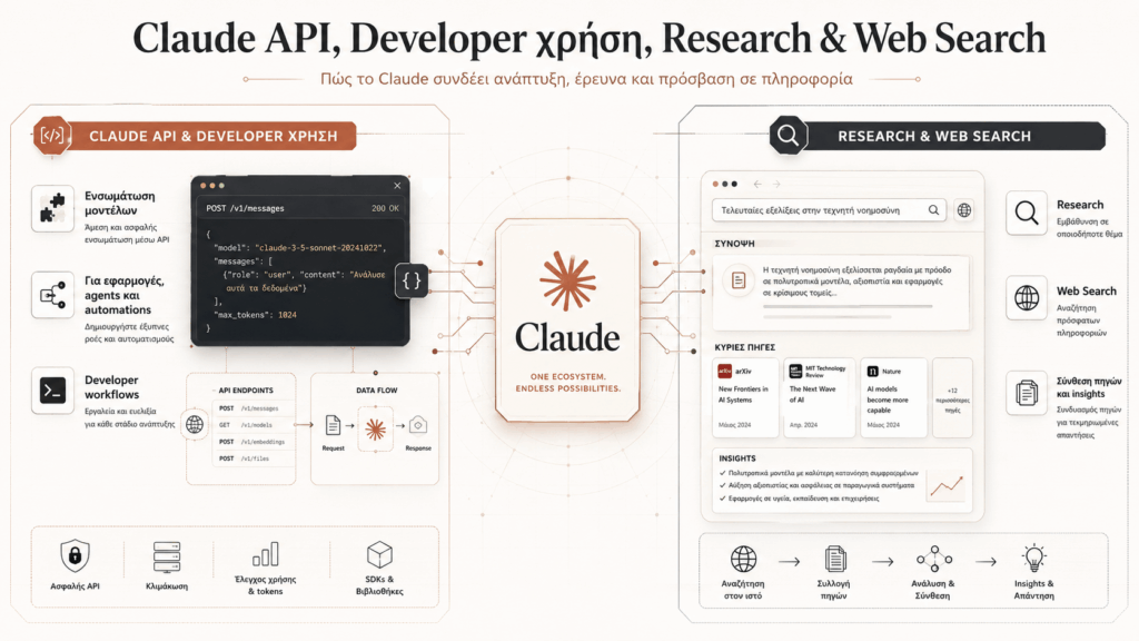 Claude API developer usage,  Research Web Search