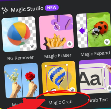 canva magic grab